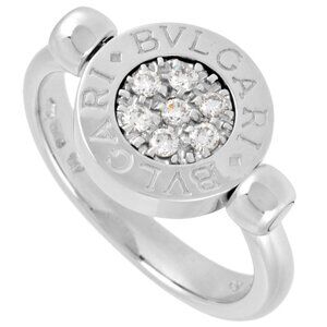 BVLGARI White Gold Diamond Ring #50